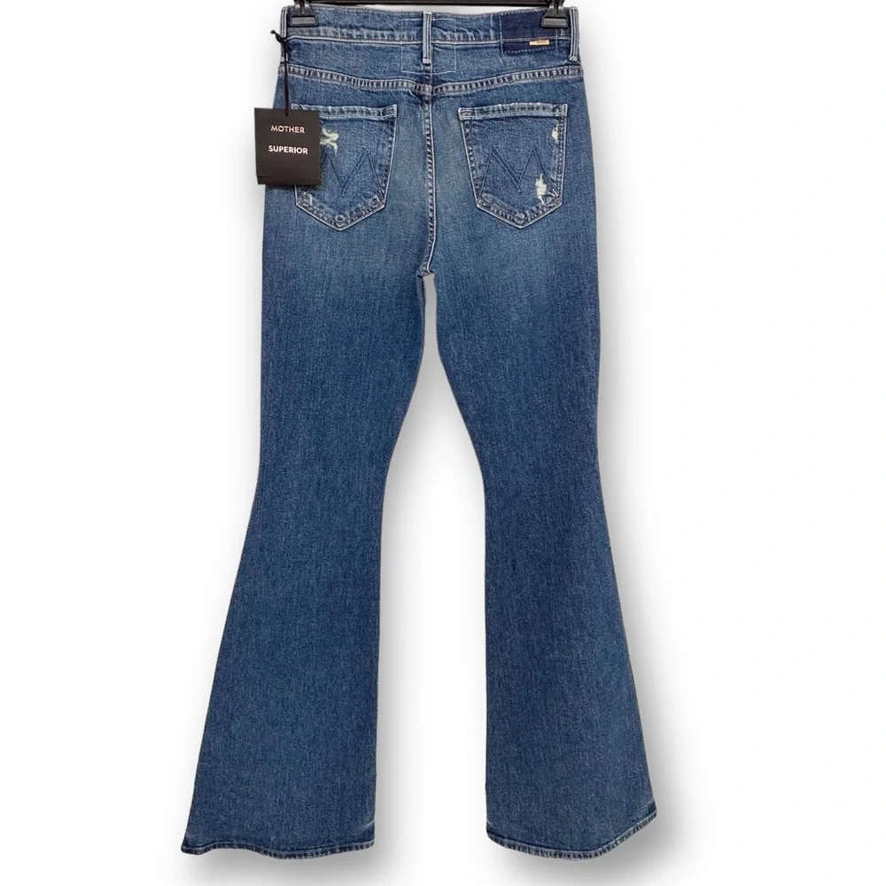 MOTHER SUPERIOR DENIM The Super Cruiser NWT Born to Bite Distressed jeans SZ 28 - Picture 8 of 12